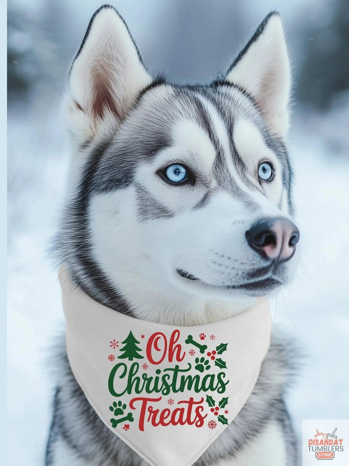 Oh Christmas Treats, Large Breed Pet Bandana