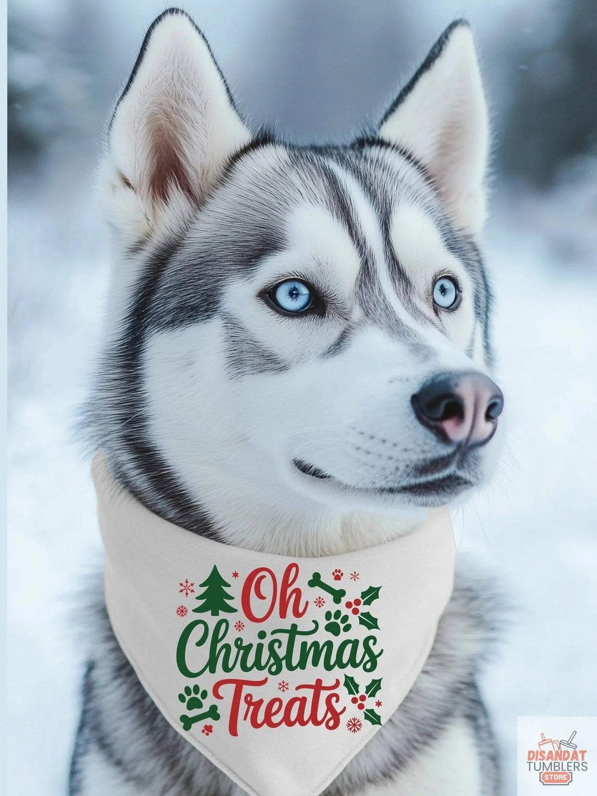 Oh Christmas Treats, Large Breed Pet Bandana
